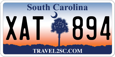 SC license plate XAT894