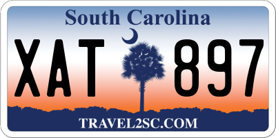 SC license plate XAT897