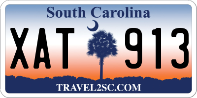 SC license plate XAT913