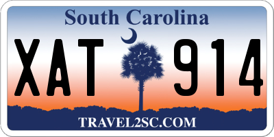 SC license plate XAT914