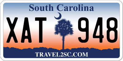 SC license plate XAT948