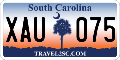 SC license plate XAU075