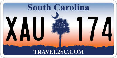SC license plate XAU174
