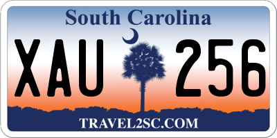SC license plate XAU256