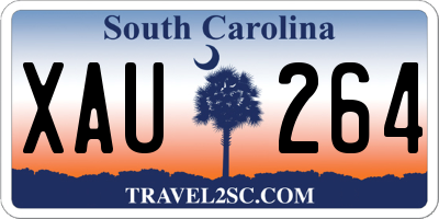 SC license plate XAU264