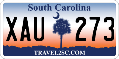 SC license plate XAU273