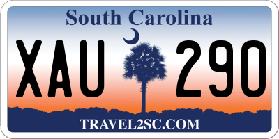 SC license plate XAU290
