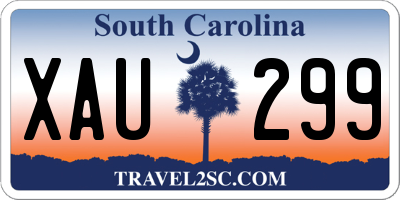 SC license plate XAU299