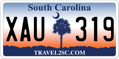 SC license plate XAU319