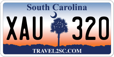 SC license plate XAU320