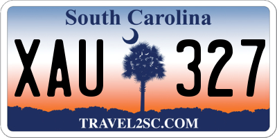 SC license plate XAU327