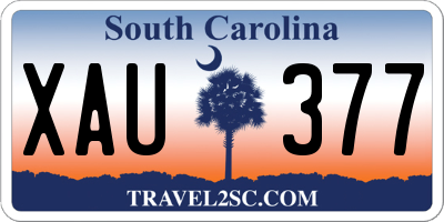 SC license plate XAU377
