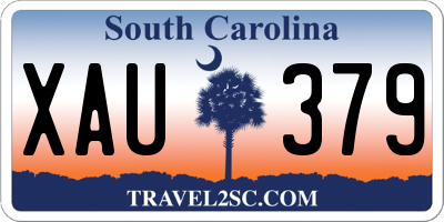 SC license plate XAU379