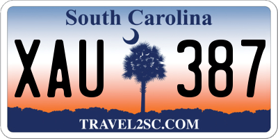 SC license plate XAU387
