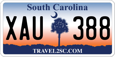 SC license plate XAU388