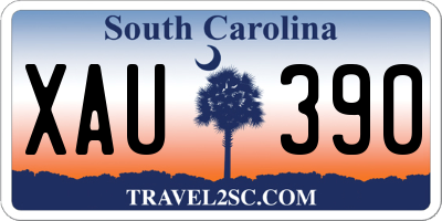 SC license plate XAU390