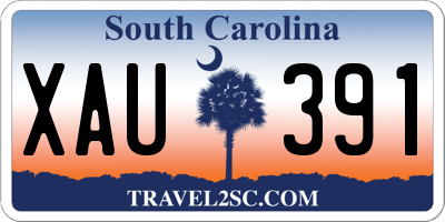 SC license plate XAU391