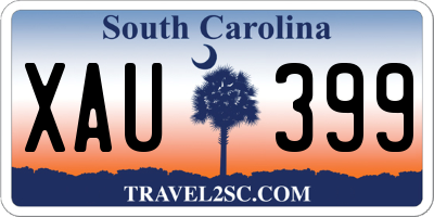 SC license plate XAU399