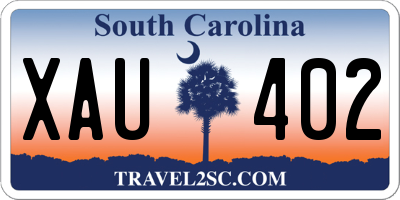 SC license plate XAU402