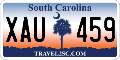 SC license plate XAU459