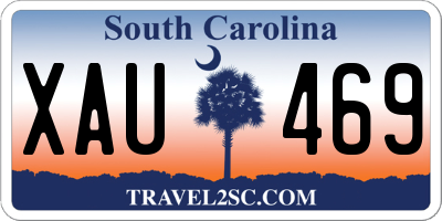 SC license plate XAU469