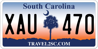 SC license plate XAU470