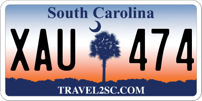 SC license plate XAU474