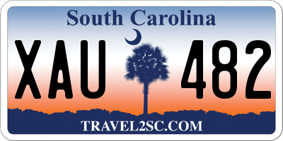 SC license plate XAU482
