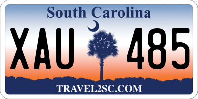 SC license plate XAU485