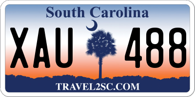 SC license plate XAU488