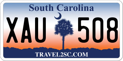 SC license plate XAU508