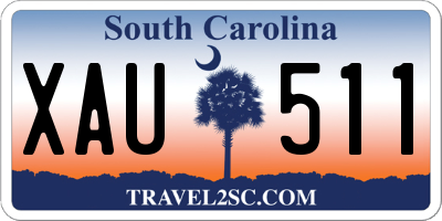 SC license plate XAU511