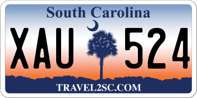 SC license plate XAU524