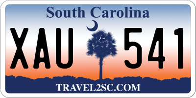 SC license plate XAU541