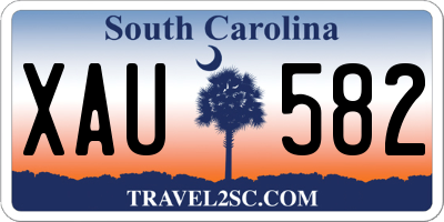 SC license plate XAU582