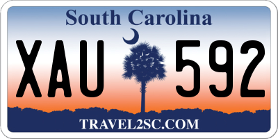 SC license plate XAU592