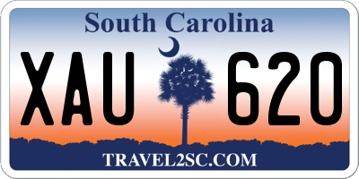 SC license plate XAU620