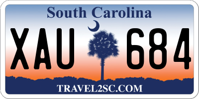 SC license plate XAU684