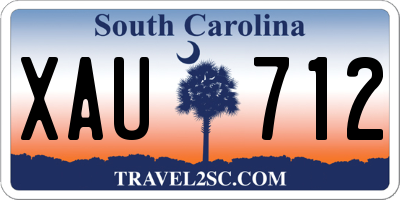 SC license plate XAU712