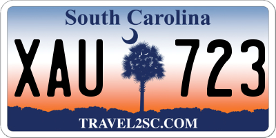 SC license plate XAU723