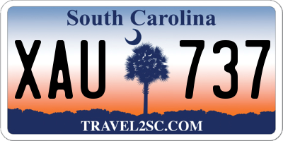 SC license plate XAU737
