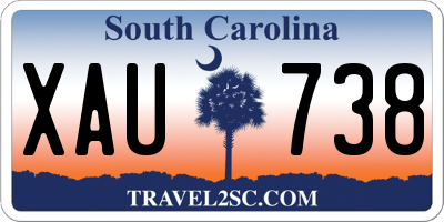 SC license plate XAU738