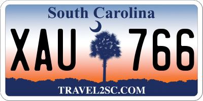 SC license plate XAU766