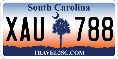 SC license plate XAU788