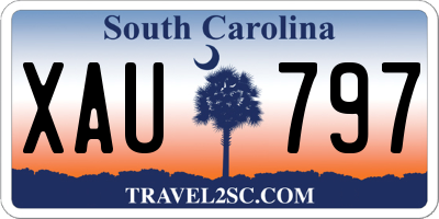 SC license plate XAU797