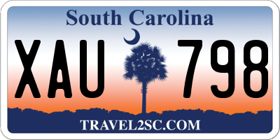 SC license plate XAU798