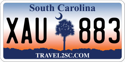 SC license plate XAU883