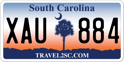SC license plate XAU884