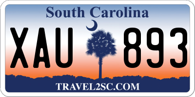 SC license plate XAU893
