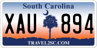 SC license plate XAU894